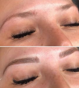 Eyebrow Tattoo result by Platinum Beauty Bar & Hue Salon in Festus, MO
