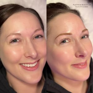 Eyebrow Tattoo result by Platinum Beauty Esthetics in Rocklin, CA