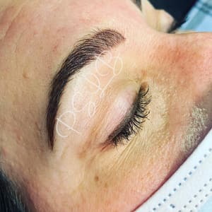 Eyebrow Tattoo result by Platinum Beauty Lounge in Billings, MO