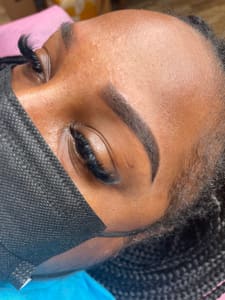 Eyebrow Tattoo result by Plucked and Inked in Hurst, TX