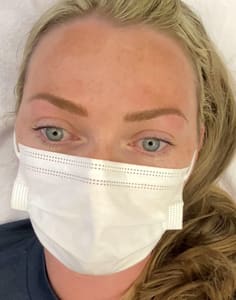 Eyebrow Tattoo result by Pluma Glam Studio in Encinitas, CA