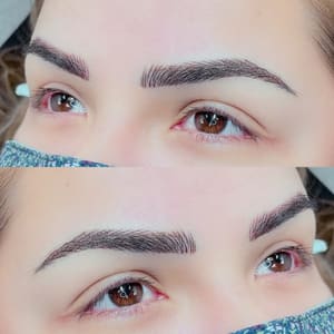 Eyebrow Tattoo result by Plush Beautè Lounge in Fontana, CA