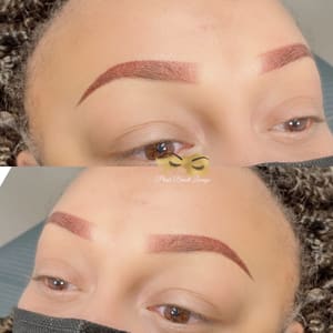 Eyebrow Tattoo result by Plush Beautè Lounge in Fontana, CA