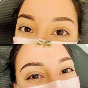 Eyebrow Tattoo result by Plush Beautè Lounge in Fontana, CA
