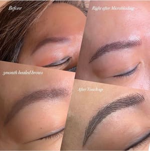 Eyebrow Tattoo result by PM Browz & Beauty Studio in Pleasanton, CA
