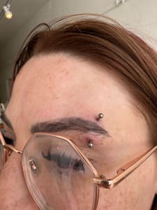 Eyebrow Tattoo result by PMU and Piercings @ Skin & Tonic in Helper, UT