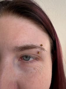Eyebrow Tattoo result by PMU and Piercings @ Skin & Tonic in Helper, UT