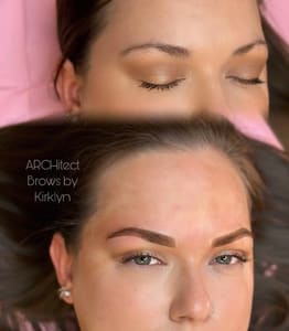 Eyebrow Tattoo result by PMU and Removal by Kirklyn in Tampa, FL