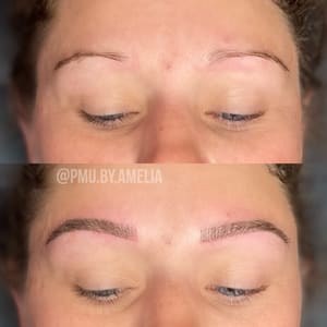 Eyebrow Tattoo result by PMU by Amelia Mathews in Pasco, WA