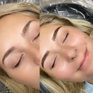 Eyebrow Tattoo result by PMU Luxe Beauty in Wilmington, DE