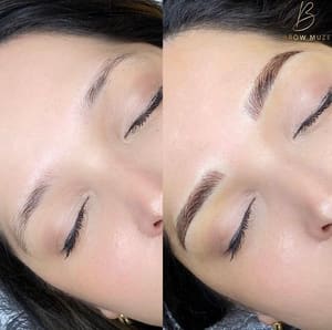 Eyebrow Tattoo result by PMU Luxe Beauty in Wilmington, DE