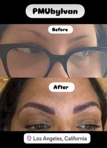 Eyebrow Tattoo result by PMUbyIVAN in Los Angeles, CA
