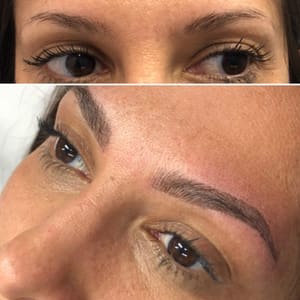 Eyebrow Tattoo result by Pomi B. Brow Studio in Tustin, CA