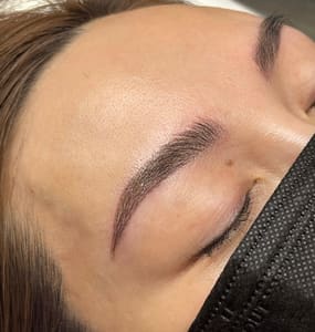 Eyebrow Tattoo result by Pomi B. Brow Studio in Tustin, CA