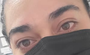 Eyebrow Tattoo result by Pooja Threads & Beauty Salon in Castro Valley, CA