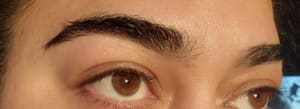 Eyebrow Tattoo result by Pooja Threads & Beauty Salon in Castro Valley, CA