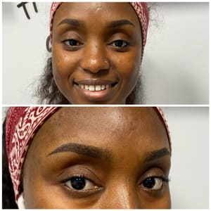Eyebrow Tattoo result by PoomNita Microblading & Lash in Plano, TX