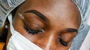 Eyebrow Tattoo result by Posh and Pretty Brow Bar in Houston, TX