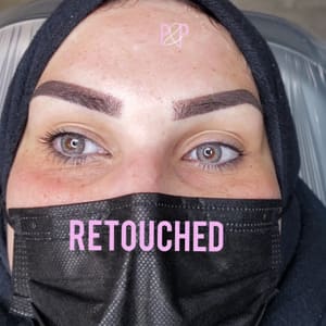 Eyebrow Tattoo result by Posh and Pretty Brow Bar in Houston, TX