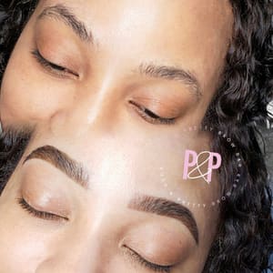 Eyebrow Tattoo result by Posh and Pretty Brow Bar in Houston, TX