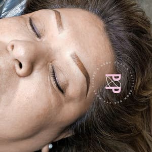 Eyebrow Tattoo result by Posh and Pretty Brow Bar in Houston, TX