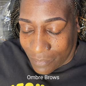 Eyebrow Tattoo result by Posh and Pretty Brow Bar in Houston, TX