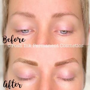 Eyebrow Tattoo result by Posh Ink Permanent Cosmetics in Canton, OH