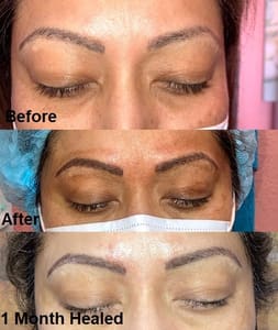 Eyebrow Tattoo result by Posh Pinay Beauty in Austin, TX