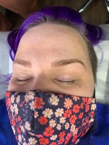 Eyebrow Tattoo result by Posh Queens Microblading in Pflugerville, TX
