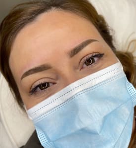 Eyebrow Tattoo result by Powder Brows by Claudia in Pacifica, CA