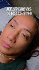 Eyebrow Tattoo result by Powder Brows by Jenny_Microblading_Permanent make up in Schertz, TX