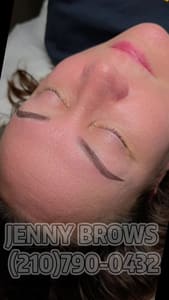 Eyebrow Tattoo result by Powder Brows by Jenny_Microblading_Permanent make up in Schertz, TX