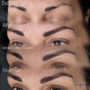 Eyebrow Tattoo result by Powder Brows & Microblading Hamilton in Mays Landing, NJ