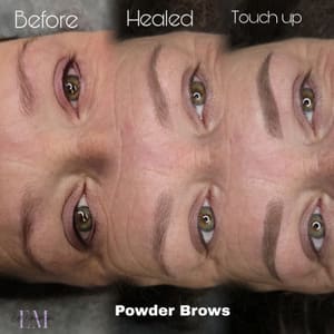 Eyebrow Tattoo result by Powder Brows & Microblading Hamilton in Mays Landing, NJ