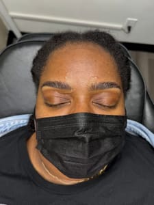 Eyebrow Tattoo result by Precise Glow Beauty Studio in Long Beach, CA