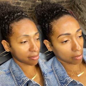 Eyebrow Tattoo result by Precise Glow Beauty Studio in Long Beach, CA