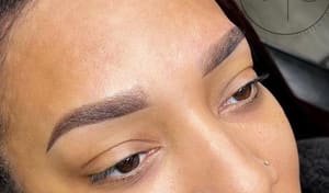 Eyebrow Tattoo result by Precise Glow Beauty Studio in Long Beach, CA