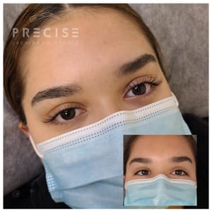 Eyebrow Tattoo result by Precise Lash&Brow Studio in Fairfax, VA