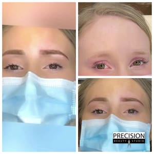 Eyebrow Tattoo result by Precision Beauty Studio in Falling Waters, WV