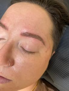 Eyebrow Tattoo result by Precision Ink Artistry in Temecula, CA