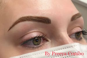 Eyebrow Tattoo result by Preeya Permanent Makeup & Eyebrow Microblading in Raleigh, NC