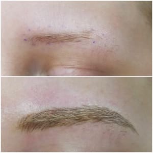 Eyebrow Tattoo result by Premier Permanent Makeup@ Amaris Aesthetics in St Petersburg, FL