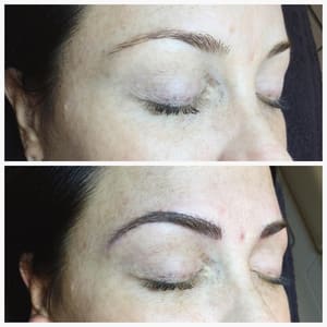 Eyebrow Tattoo result by Premier Permanent Makeup@ Imperial Salon and Spa in Melbourne, FL