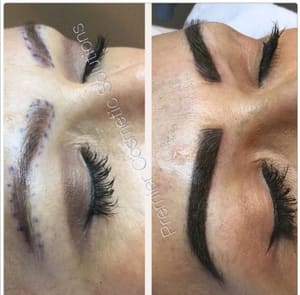 Eyebrow Tattoo result by Premier Permanent Makeup@ Imperial Salon and Spa in Melbourne, FL