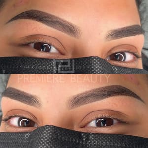 Eyebrow Tattoo result by Premiere Beauty Permanent Makeup & Spa in Pasadena, TX