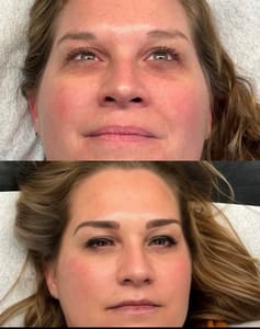 Eyebrow Tattoo result by Pretty In Ink By Amy in Washington, IL