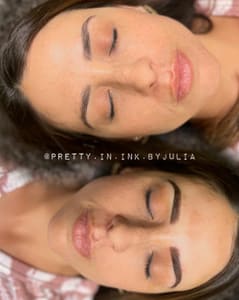 Eyebrow Tattoo result by Pretty in Ink by Julia in Yreka, CA
