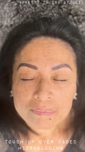 Eyebrow Tattoo result by Pretty in Ink by Julia in Yreka, CA