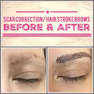 Eyebrow Tattoo result by Pretty in INK - Permanent Cosmetics by Brittney in Logan, UT