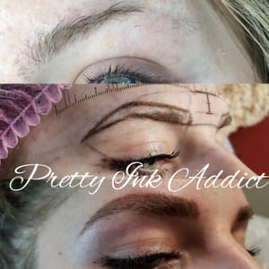 Eyebrow Tattoo result by Pretty Ink Addict in Cypress, TX